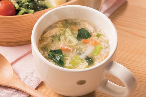 手軽に野菜をとろう！CO･OP野菜の美味しいスープ（玉子入り中華風）