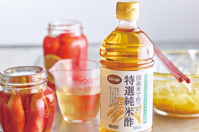 コクのあるうま味とふくよかな香り　ＣＯ・ＯＰ国産米で作った特選純米酢