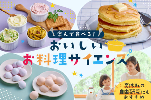 夏休みの自由研究におすすめ!学んで食べる!おいしいお料理サイエンス